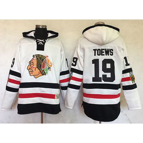 Chicago Blackhawks #19 Jonathan Toews White Sawyer Hooded Sweatshirt 2017 Winter Classic Stitched NHL Jersey Chicago Blackhawks #19 Jonathan Toews White Sawyer Hooded Sweatshirt 2017 Winter Classic Stitched NHL Jersey