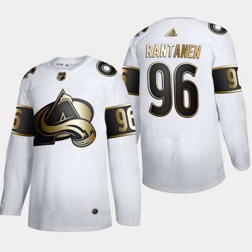 Colorado Avalanche #96 Mikko Rantanen Mens Adidas White Golden Edition Limited Stitched NHL Jersey Colorado Avalanche #96 Mikko Rantanen Mens Adidas White Golden Edition Limited Stitched NHL Jersey
