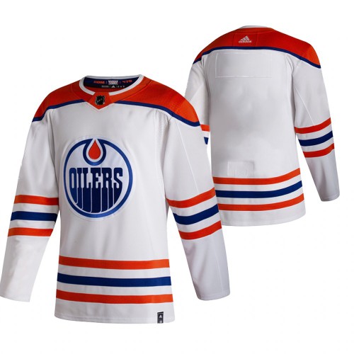Edmonton Oilers Blank White Mens Adidas 2020-21 Reverse Retro Alternate NHL Jersey Edmonton Oilers Blank White Mens Adidas 2020-21 Reverse Retro Alternate NHL Jersey