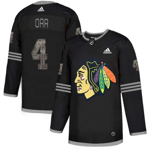 Adidas Chicago Blackhawks #4 Bobby Orr Black Authentic Classic Stitched NHL Jersey Adidas Chicago Blackhawks #4 Bobby Orr Black Authentic Classic Stitched NHL Jersey