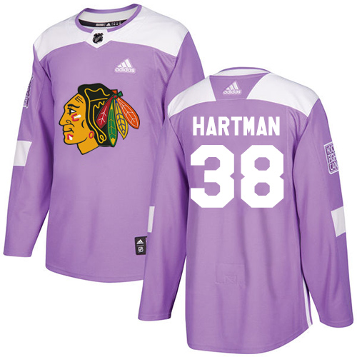 Adidas Chicago Blackhawks #38 Ryan Hartman Purple Authentic Fights Cancer Stitched Youth NHL Jersey Adidas Chicago Blackhawks #38 Ryan Hartman Purple Authentic Fights Cancer Stitched Youth NHL Jersey