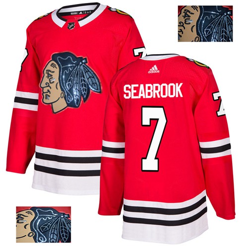 Adidas Chicago Blackhawks #7 Brent Seabrook Red Home Authentic Fashion Gold Stitched NHL Jersey Adidas Chicago Blackhawks #7 Brent Seabrook Red Home Authentic Fashion Gold Stitched NHL Jersey