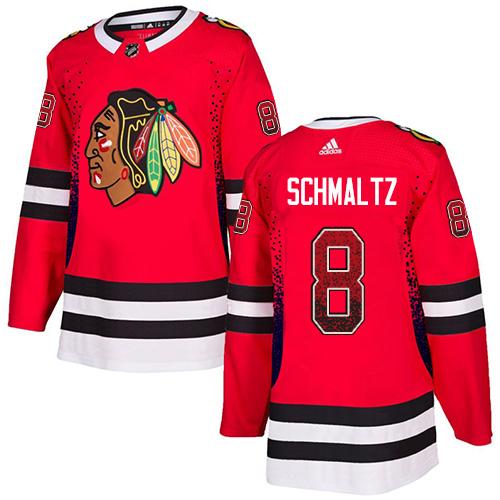 Adidas Chicago Blackhawks #8 Nick Schmaltz Red Home Authentic Drift Fashion Stitched NHL Jersey Adidas Chicago Blackhawks #8 Nick Schmaltz Red Home Authentic Drift Fashion Stitched NHL Jersey