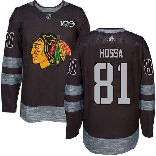 Adidas Chicago Blackhawks #81 Marian Hossa Black 1917-2017 100th Anniversary Stitched NHL Jersey Adidas Chicago Blackhawks #81 Marian Hossa Black 1917-2017 100th Anniversary Stitched NHL Jersey