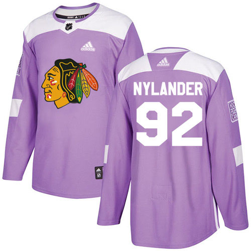 Adidas Chicago Blackhawks #92 Alexander Nylander Purple Authentic Fights Cancer Stitched Youth NHL Jersey Adidas Chicago Blackhawks #92 Alexander Nylander Purple Authentic Fights Cancer Stitched Youth NHL Jersey
