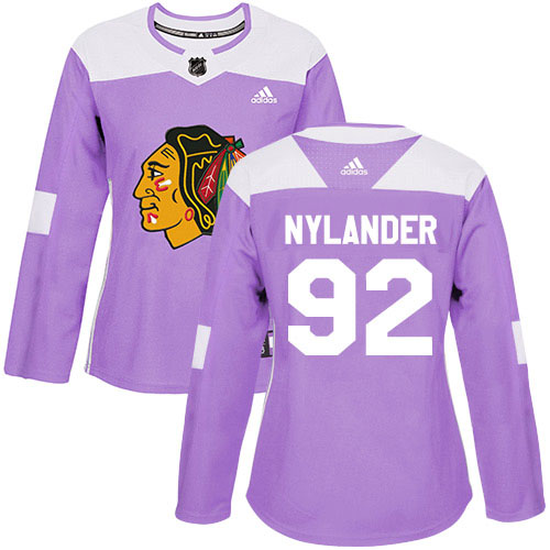 Adidas Chicago Blackhawks #92 Alexander Nylander Purple Authentic Fights Cancer Womens Stitched NHL Jersey Adidas Chicago Blackhawks #92 Alexander Nylander Purple Authentic Fights Cancer Womens Stitched NHL Jersey