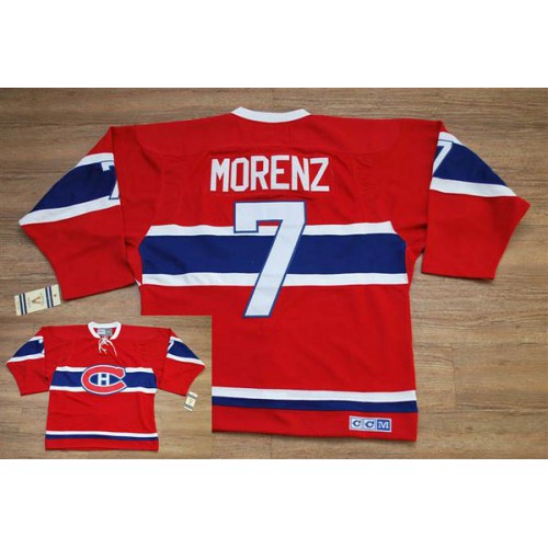 Montreal Canadiens #7 Howie Morenz Stitched Red CH CCM Throwback NHL Jersey Montreal Canadiens #7 Howie Morenz Stitched Red CH CCM Throwback NHL Jersey