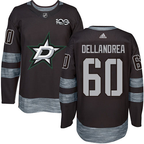 Adidas Dallas Stars #60 Ty Dellandrea Black 1917-2017 100th Anniversary Stitched NHL Jersey Adidas Dallas Stars #60 Ty Dellandrea Black 1917-2017 100th Anniversary Stitched NHL Jersey