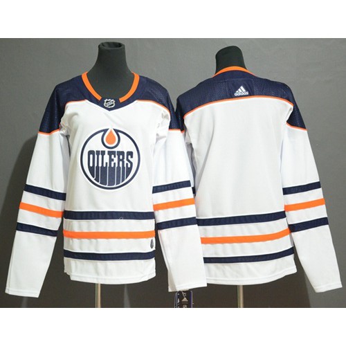 Adidas Edmonton Oilers Blank White Road Authentic Womens Stitched NHL Jersey Adidas Edmonton Oilers Blank White Road Authentic Womens Stitched NHL Jersey