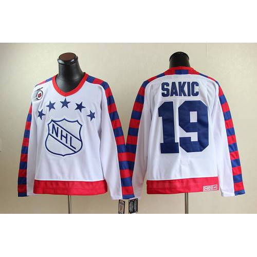 Nordiques #19 Joe Sakic White All Star CCM Throwback 75TH Stitched NHL Jersey Nordiques #19 Joe Sakic White All Star CCM Throwback 75TH Stitched NHL Jersey