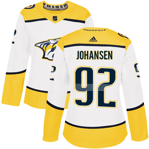 Adidas Nashville Predators #92 Ryan Johansen White Road Authentic Womens Stitched NHL Jersey Adidas Nashville Predators #92 Ryan Johansen White Road Authentic Womens Stitched NHL Jersey