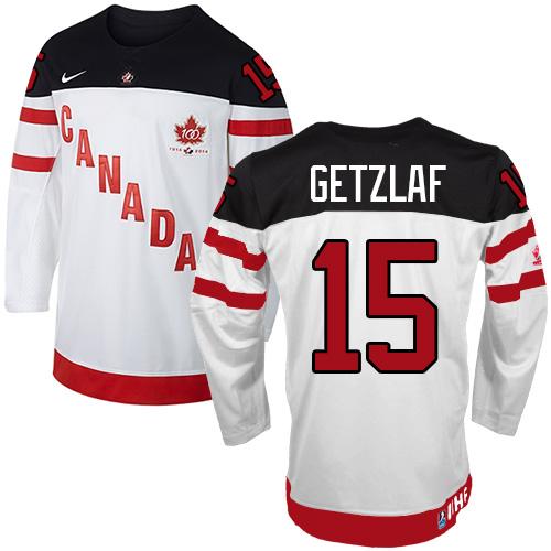 Olympic CA. #15 Ryan Getzlaf White 100th Anniversary Stitched NHL Jersey Olympic CA. #15 Ryan Getzlaf White 100th Anniversary Stitched NHL Jersey