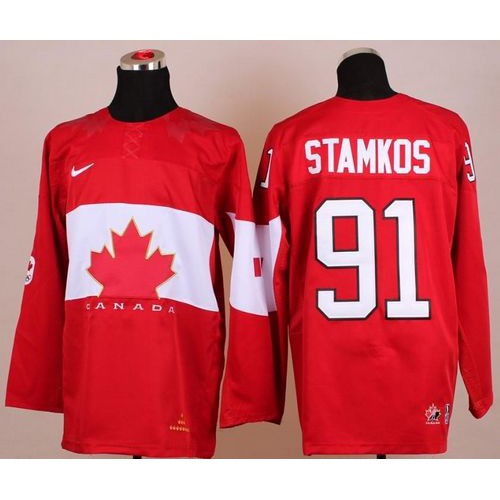 Olympic 2014 CA. #91 Steven Stamkos Red Stitched NHL Jersey Olympic 2014 CA. #91 Steven Stamkos Red Stitched NHL Jersey