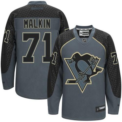 Pittsburgh Penguins #71 Evgeni Malkin Charcoal Cross Check Fashion Stitched NHL Jersey Pittsburgh Penguins #71 Evgeni Malkin Charcoal Cross Check Fashion Stitched NHL Jersey