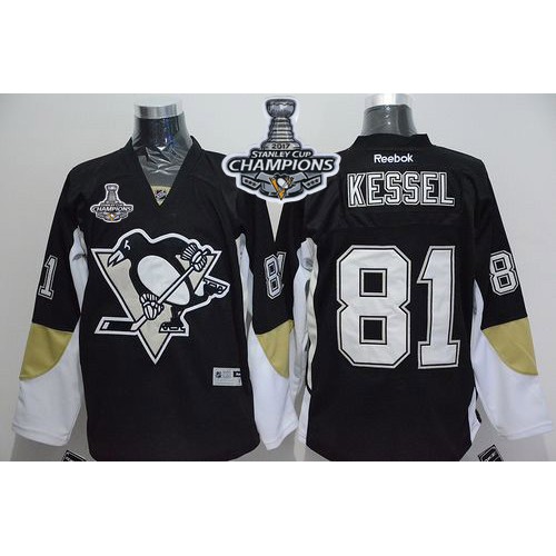 Pittsburgh Penguins #81 Phil Kessel Black Home 2017 Stanley Cup Finals Champions Stitched NHL Jersey Pittsburgh Penguins #81 Phil Kessel Black Home 2017 Stanley Cup Finals Champions Stitched NHL Jersey