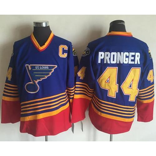 St. Louis Blues #44 Chris Pronger Light Blue/Red CCM Throwback Stitched NHL Jersey St. Louis Blues #44 Chris Pronger Light Blue/Red CCM Throwback Stitched NHL Jersey