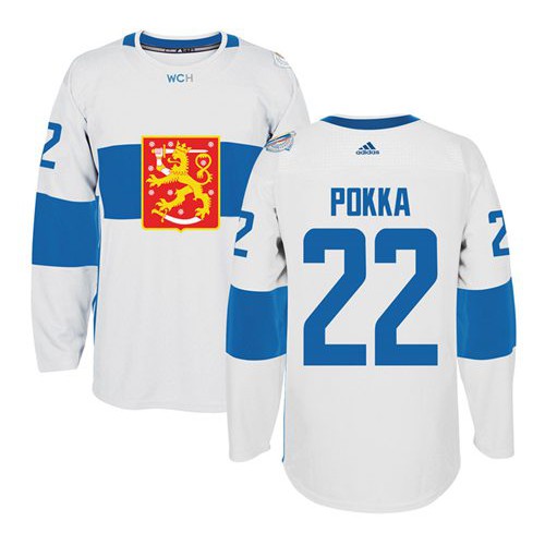 Team Finland #22 Ville Pokka White 2016 World Cup Stitched NHL Jersey Team Finland #22 Ville Pokka White 2016 World Cup Stitched NHL Jersey