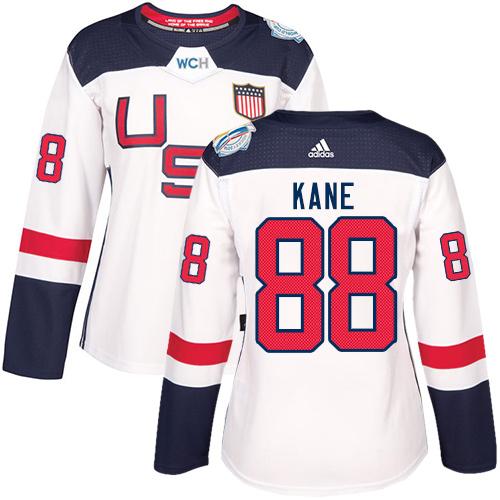 Team USA #88 Patrick Kane White 2016 World Cup Womens Stitched NHL Jersey Team USA #88 Patrick Kane White 2016 World Cup Womens Stitched NHL Jersey