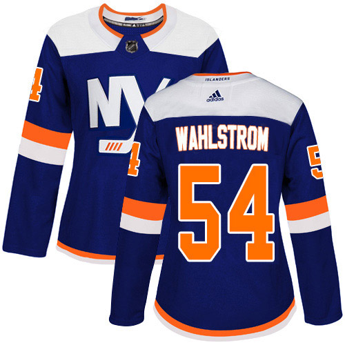 Adidas New York Islanders #54 Oliver Wahlstrom Blue Alternate Authentic Womens Stitched NHL Jersey Adidas New York Islanders #54 Oliver Wahlstrom Blue Alternate Authentic Womens Stitched NHL Jersey
