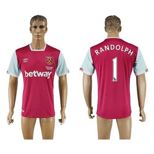 West Ham United #1 Randolph Home Soccer Club Jersey West Ham United #1 Randolph Home Soccer Club Jersey
