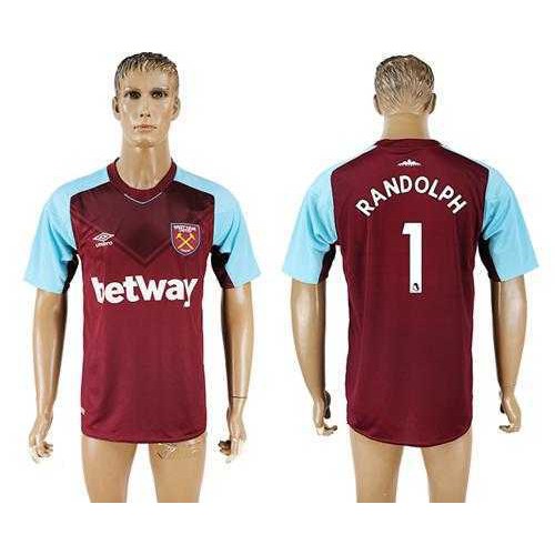 West Ham United #1 Randolph Home Soccer Club Jersey West Ham United #1 Randolph Home Soccer Club Jersey