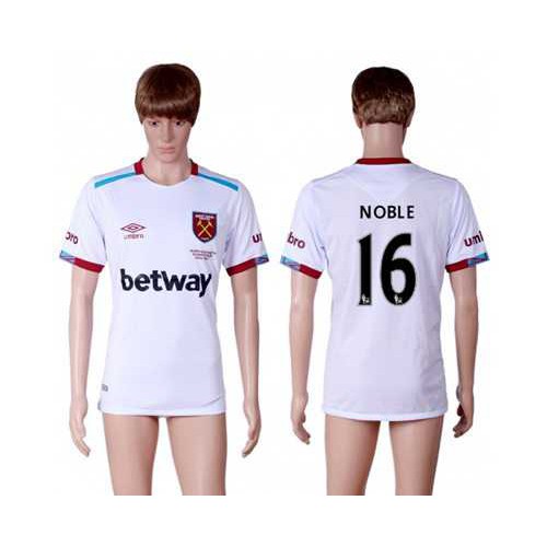 West Ham United #16 Noble Away Soccer Club Jersey West Ham United #16 Noble Away Soccer Club Jersey