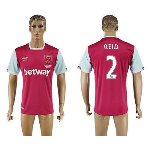 West Ham United #2 Reid Home Soccer Club Jersey West Ham United #2 Reid Home Soccer Club Jersey