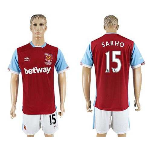 West Ham United #15 Sakho Home Soccer Club Jersey West Ham United #15 Sakho Home Soccer Club Jersey