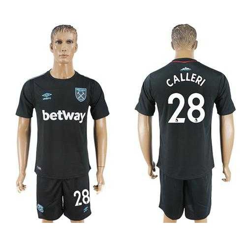 West Ham United #28 Calleri Away Soccer Club Jersey West Ham United #28 Calleri Away Soccer Club Jersey