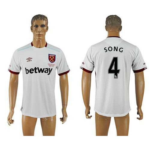 West Ham United #4 Song Away Soccer Club Jersey West Ham United #4 Song Away Soccer Club Jersey