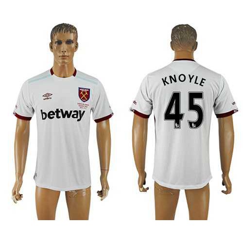 West Ham United #45 Knoyle Away Soccer Club Jersey West Ham United #45 Knoyle Away Soccer Club Jersey
