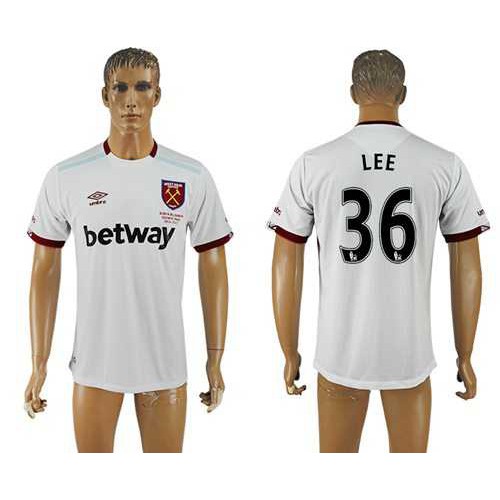 West Ham United #36 Lee Away Soccer Club Jersey West Ham United #36 Lee Away Soccer Club Jersey