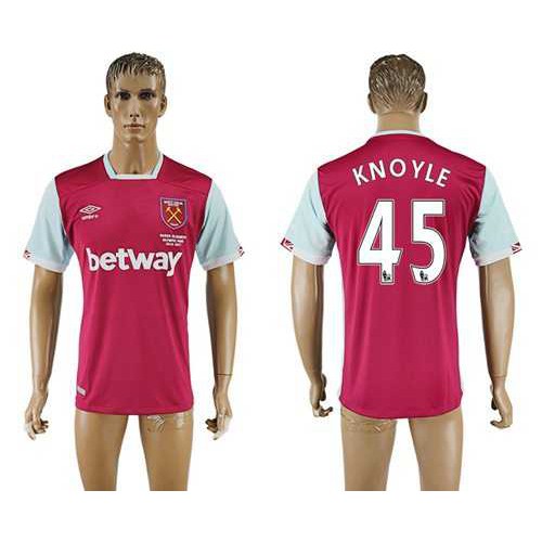 West Ham United #45 Knoyle Home Soccer Club Jersey West Ham United #45 Knoyle Home Soccer Club Jersey