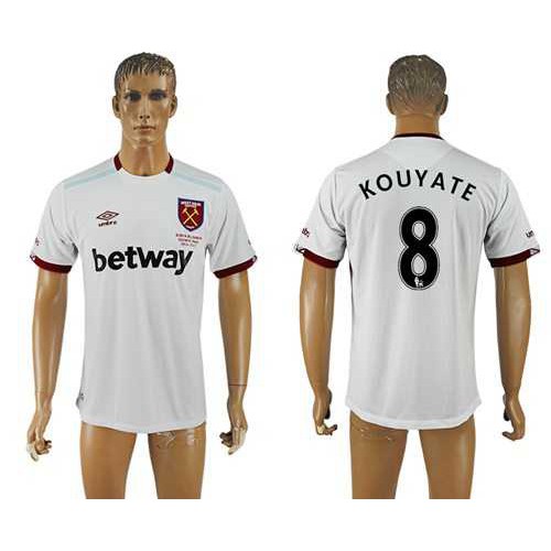 West Ham United #8 Kouyate Away Soccer Club Jersey West Ham United #8 Kouyate Away Soccer Club Jersey