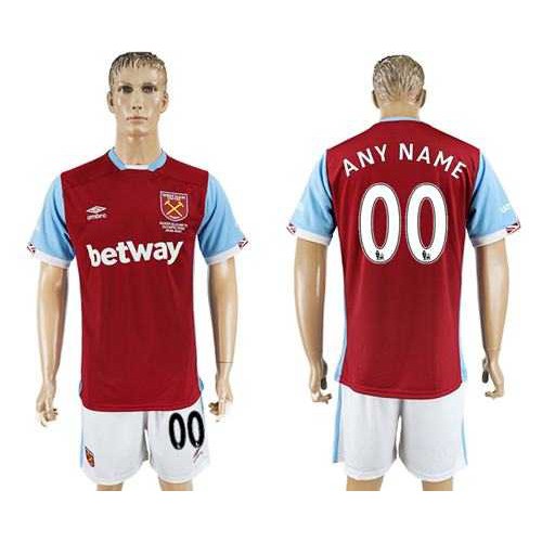 West Ham United Personalized Home Soccer Club Jersey West Ham United Personalized Home Soccer Club Jersey