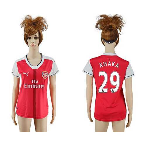 Womens Arsenal #29 Xhaka Home Soccer Club Jersey Womens Arsenal #29 Xhaka Home Soccer Club Jersey