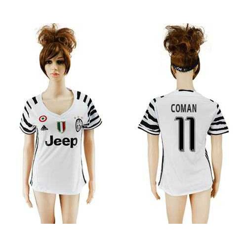 Womens Juventus #11 Coman Sec Away Soccer Club Jersey Womens Juventus #11 Coman Sec Away Soccer Club Jersey