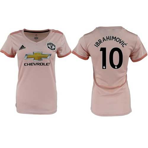 Womens Manchester United #10 Ibrahimovic Away Soccer Club Jersey Womens Manchester United #10 Ibrahimovic Away Soccer Club Jersey