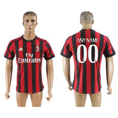 AC Milan Personalized Home Soccer Club Jersey AC Milan Personalized Home Soccer Club Jersey