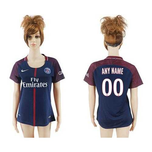 Womens Paris Saint-Germain Personalized Home Soccer Club Jersey Womens Paris Saint-Germain Personalized Home Soccer Club Jersey