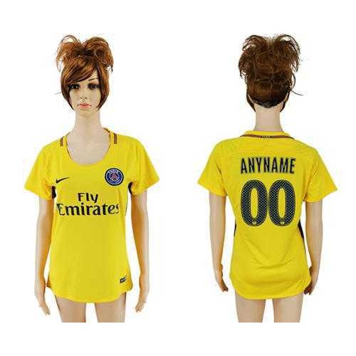 Womens Paris Saint-Germain Personalized Away Soccer Club Jersey Womens Paris Saint-Germain Personalized Away Soccer Club Jersey