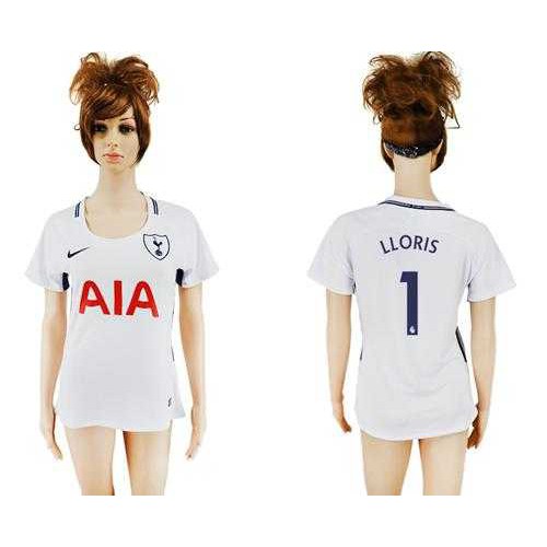 Womens Tottenham Hotspur #1 LLORIS Home Soccer Club Jersey Womens Tottenham Hotspur #1 LLORIS Home Soccer Club Jersey