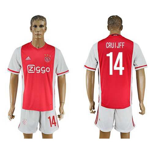 Ajax #14 Cruijff Home Soccer Club Jersey Ajax #14 Cruijff Home Soccer Club Jersey