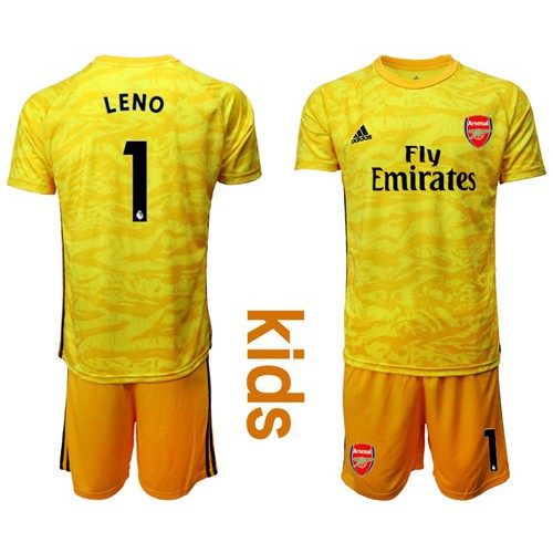 Arsenal #1 Leno Yellow Goalkeeper Kid Soccer Club Jersey Arsenal #1 Leno Yellow Goalkeeper Kid Soccer Club Jersey