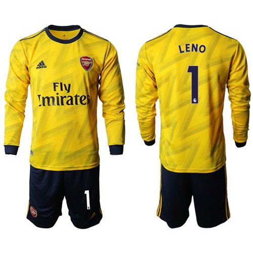 Arsenal #1 Leno Away Long Sleeves Soccer Club Jersey Arsenal #1 Leno Away Long Sleeves Soccer Club Jersey