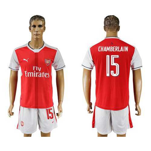 Arsenal #15 Chamberlain Champions League Home Soccer Club Jersey Arsenal #15 Chamberlain Champions League Home Soccer Club Jersey