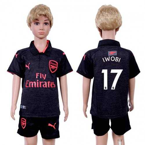 Arsenal #17 Iwobi Sec Away Kid Soccer Club Jersey Arsenal #17 Iwobi Sec Away Kid Soccer Club Jersey
