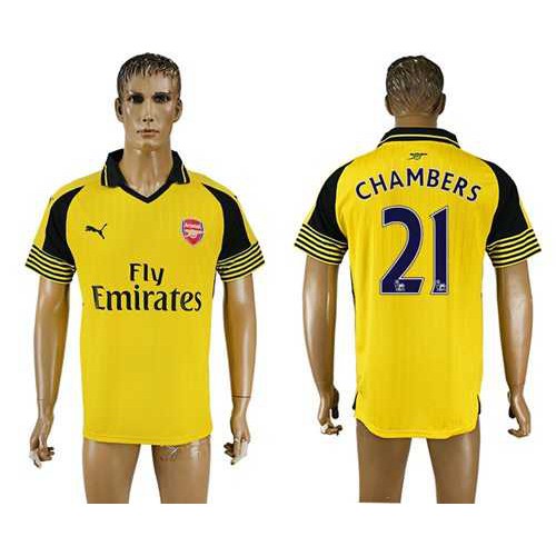 Arsenal #21 Chambers Away Soccer Club Jersey Arsenal #21 Chambers Away Soccer Club Jersey