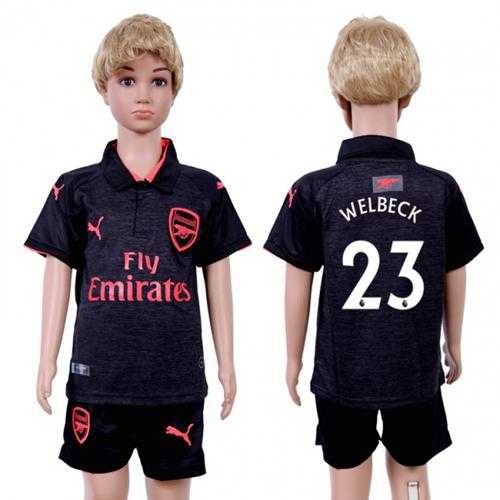 Arsenal #23 Welbeck Sec Away Kid Soccer Club Jersey Arsenal #23 Welbeck Sec Away Kid Soccer Club Jersey
