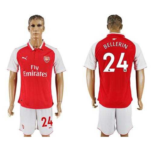 Arsenal #24 Bellerin Home Soccer Club Jersey Arsenal #24 Bellerin Home Soccer Club Jersey